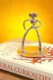 The Traveling Man 6-inch-tall edition, brass nickel plated