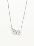 The Traveling Man Laughs - sterling silver