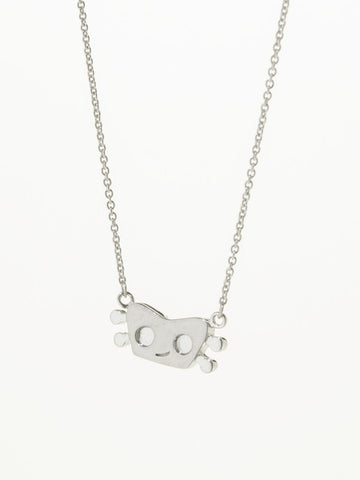 The Traveling Man Laughs - sterling silver