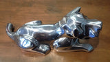 Owney aluminum dog sculpture 3 inches tall by Brad Oldham