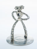 The Traveling Man 12-inch-tall edition, nickel on brass