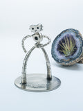 The Traveling Man 6-inch-tall edition, brass nickel plated