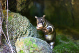Brad Oldham bronze hippo sculpture Hip Hop Hippo love gift