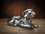 Brad Oldham dog sculpture Owney aluminum edition